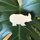 Figurine en bois Rhinocéros de François Pompon - Pompon Toys