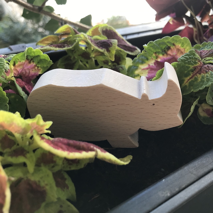 François Pompon Rhinoceros Wooden Figurine - Pompon Toys