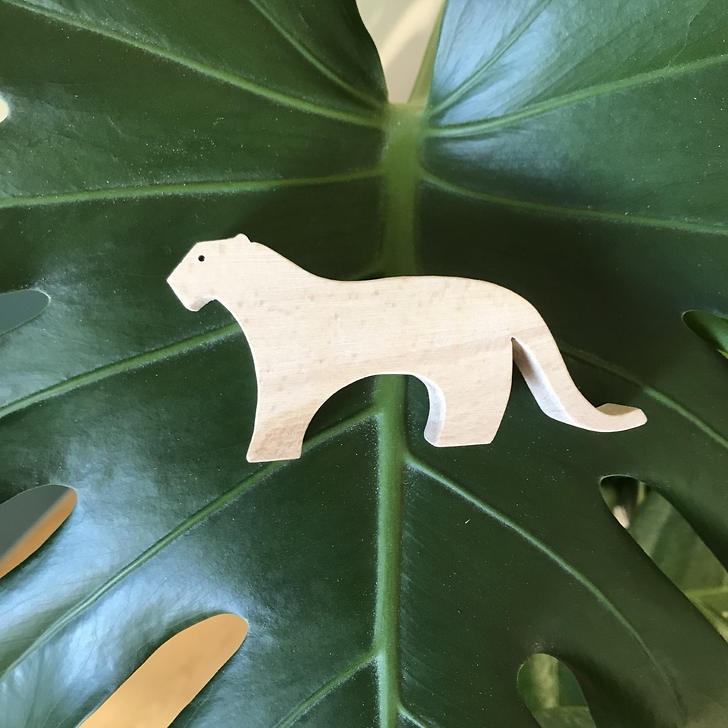 François Pompon Black Panther Wooden Figurine - Pompon Toys