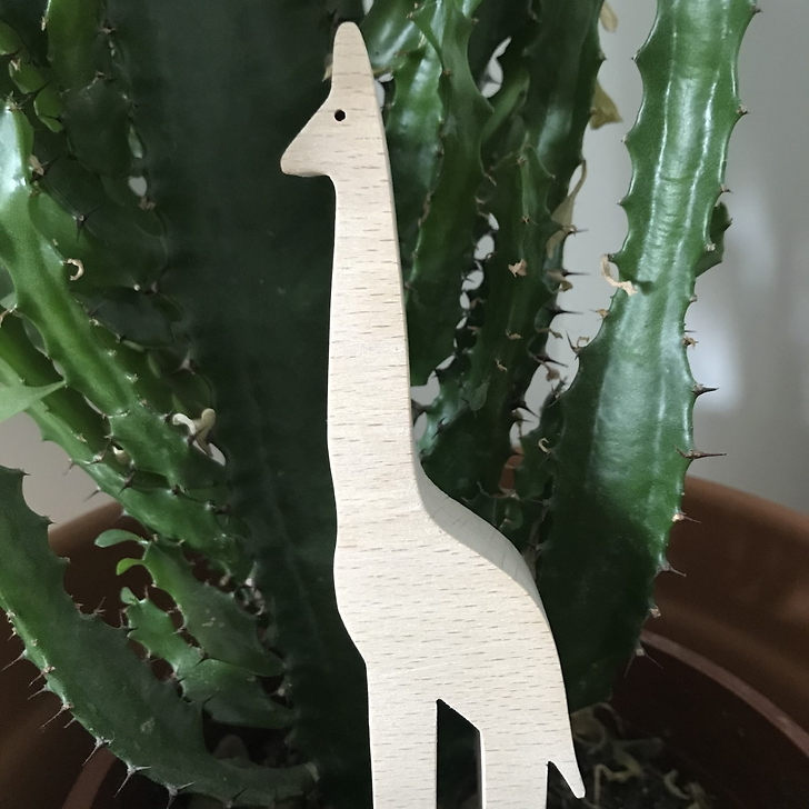 Figurine en bois Girafe de François Pompon - Pompon Toys