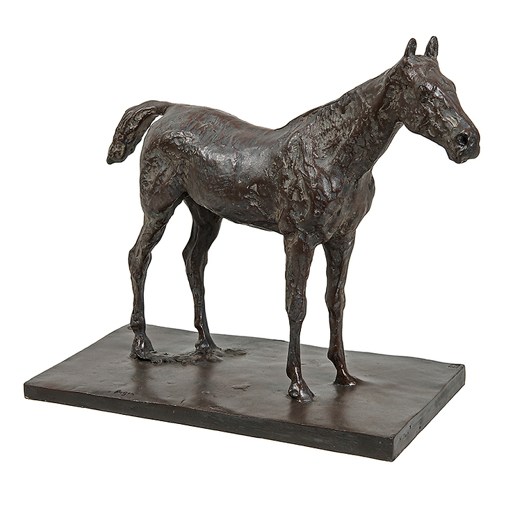 Halted Horse Degas - Bronze