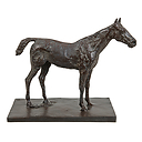 Halted Horse Degas - Bronze