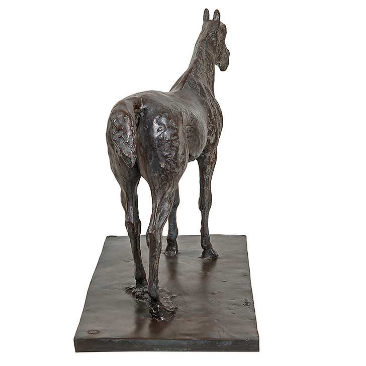 Halted Horse Degas - Bronze
