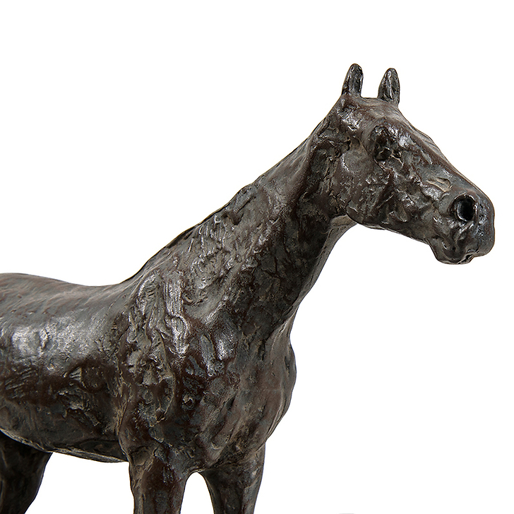 Halted Horse Degas - Bronze