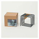 Magazine Rack Grey - Block Design