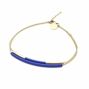 Bracelet double Sir, bleu