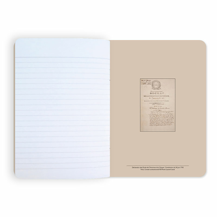 Cahier Déclaration des Droits de l'Homme et du citoyen