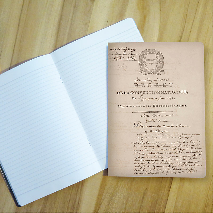 Cahier Déclaration des Droits de l'Homme et du citoyen