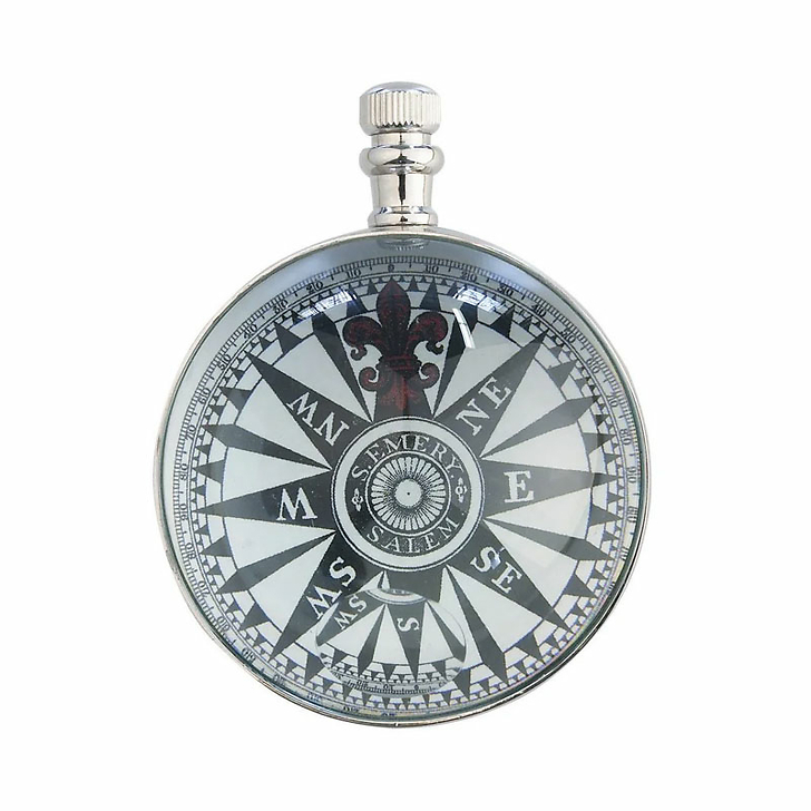 Pendule de voyage l'Œil du temps Nickel