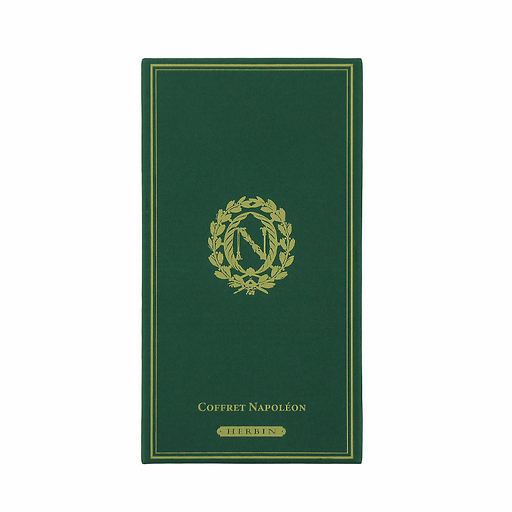 Coffret Sceau chiffre N de Napoléon avec 2 bâtonnets de cire vert Empire