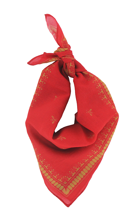 Square scarf Napoleon Emblems - Red