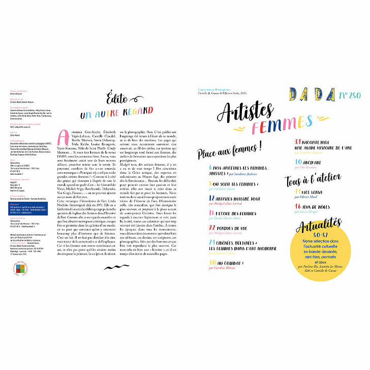 Artistes Femmes - Revue DADA N° 250