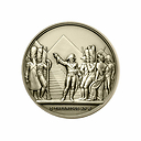 Médaille historique Bataille des Pyramides, bronze florentin, 59 mm - Monnaie de Paris