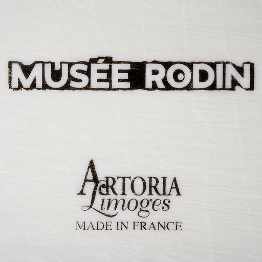 Plate with Rodin's drawing
