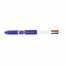 STYLO 4 COULEURS BLEU CONSCONS Stylo 4 couleurs BIC corps bleu effet glacé au logo du Conseil Constitutionnel