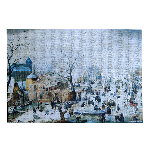 Puzzle 1 000 pièces Hendrick Avercamp - Paysage d'hiver - Ravensburger et Rijks Museum