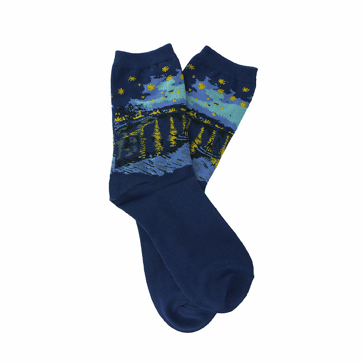 Socks Vincent van Gogh - The Starry Night - Musée d'Orsay 36 to 46 (Woman 36/41 / 3½ - 7½ / 4½ - 8)