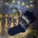 Chaussettes Vincent van Gogh - La nuit étoilée - Musée d'Orsay