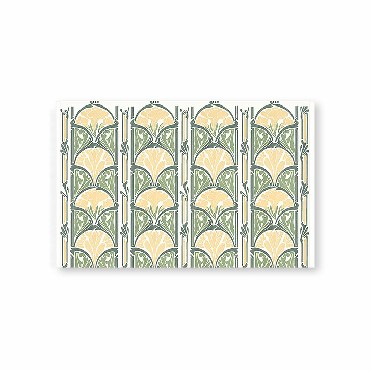 Porte-documents avec bouton pression Émile Bernaux - Décor floral - A5