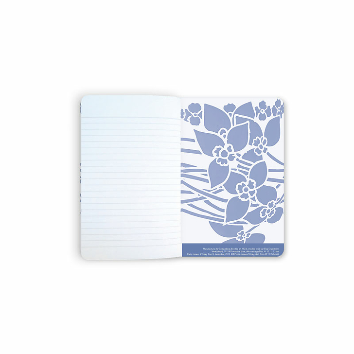 CARNET VASE BLEU