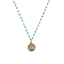 Collier Abeille - Vert d'eau