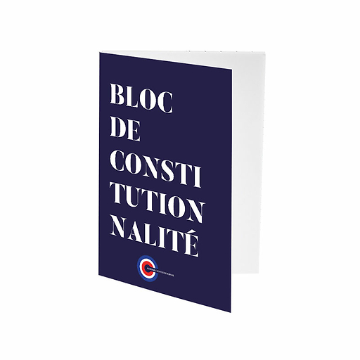 Bloc-notes A5 - Bloc de constitutionnalité - Conseil constitutionnel