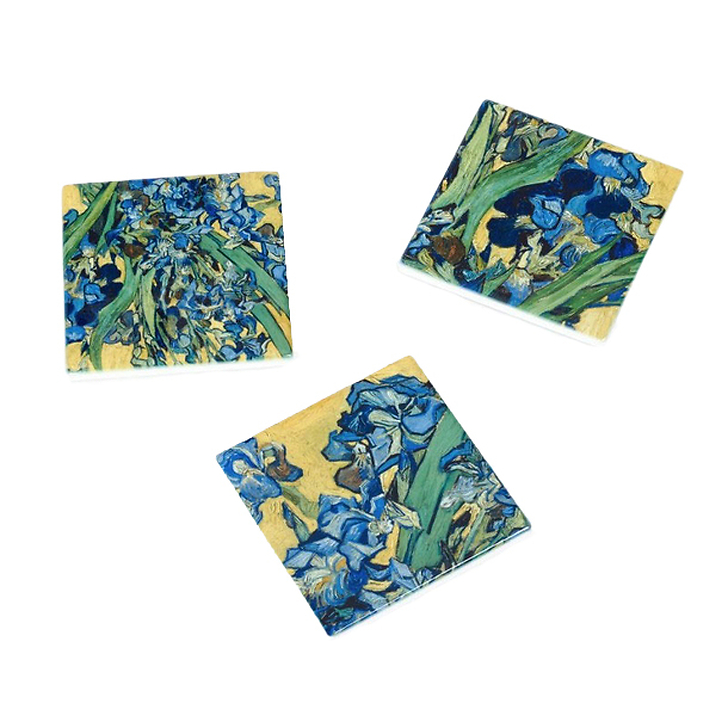 Set of 3 Coasters Vincent van Gogh - Irises - Van Gogh Museum Amsterdam®