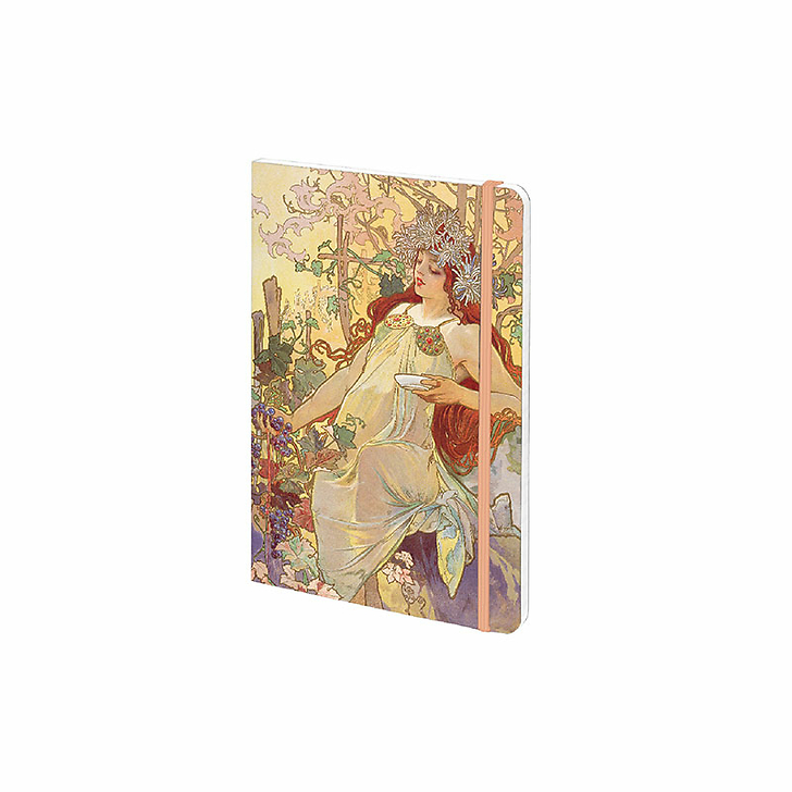 Cahier à élastique Alphonse Mucha - L'Automne