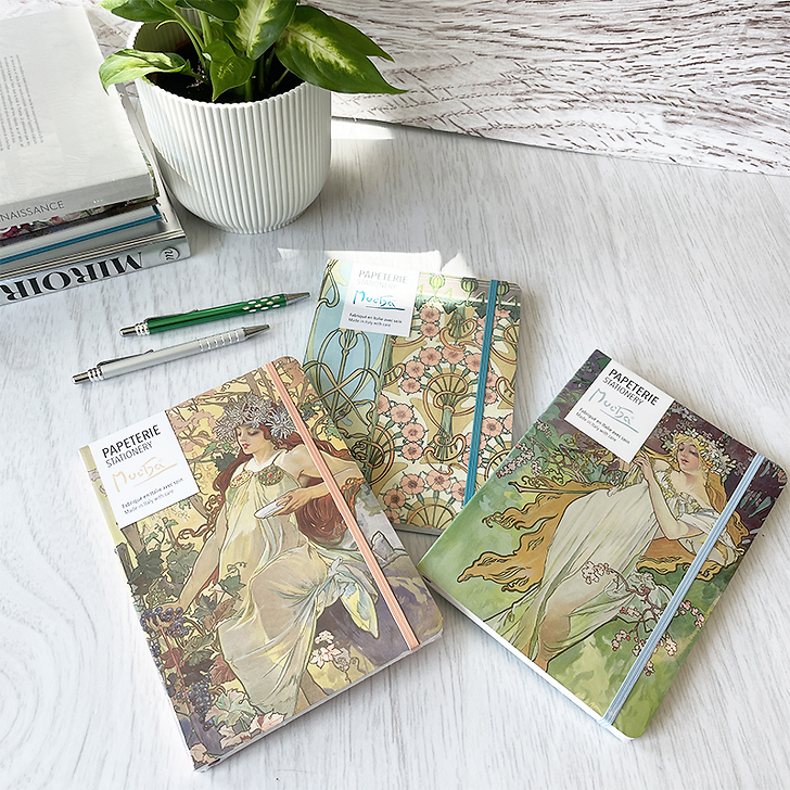 Cahier à élastique Alphonse Mucha - L'Automne