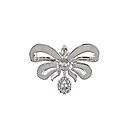 Broche Noeud de la Reine, strass