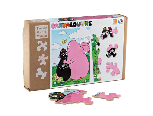 BarbaLouvre - 24 pieces puzzle : Barbapapa and Barbamama