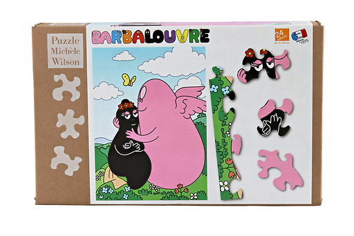 BarbaLouvre - Puzzle 24 pièces Barbapapa et Barbamama