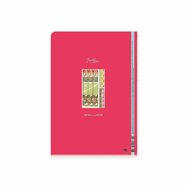 Clear File Mucha - Red Decorative Patterns Pl.29