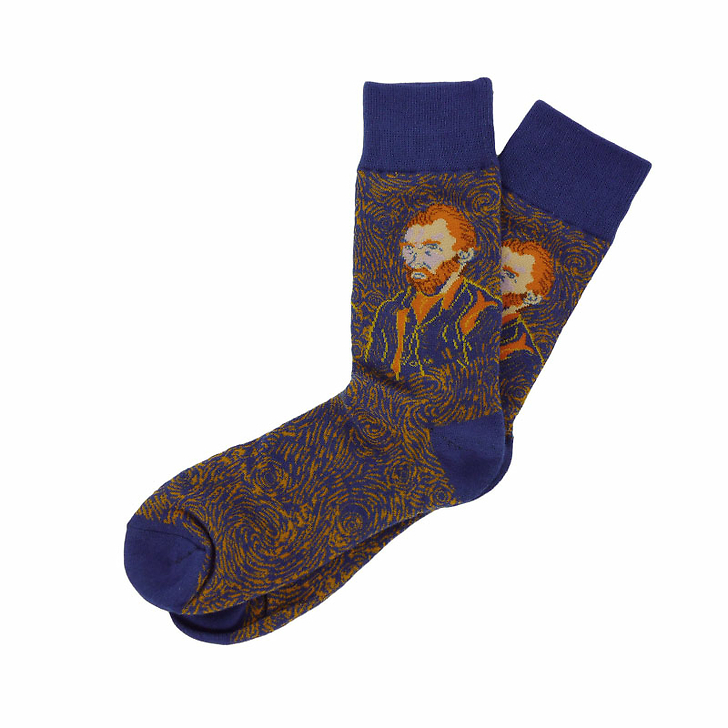 Chaussettes Vincent van Gogh - Autoportrait Bleues 41/46 - Musée d'Orsay