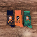 Chaussettes Vincent van Gogh - Autoportrait Oranges 41/46 - Musée d'Orsay