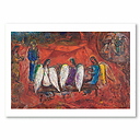 Affiche Marc Chagall - Abraham et les trois anges - 50 x 70 cm