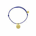 Bracelet élastique avec charm Égyptien - Œil - Bleu