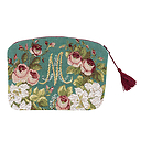 Trousse tapisserie Marie Antoinette vert 15x20 cm