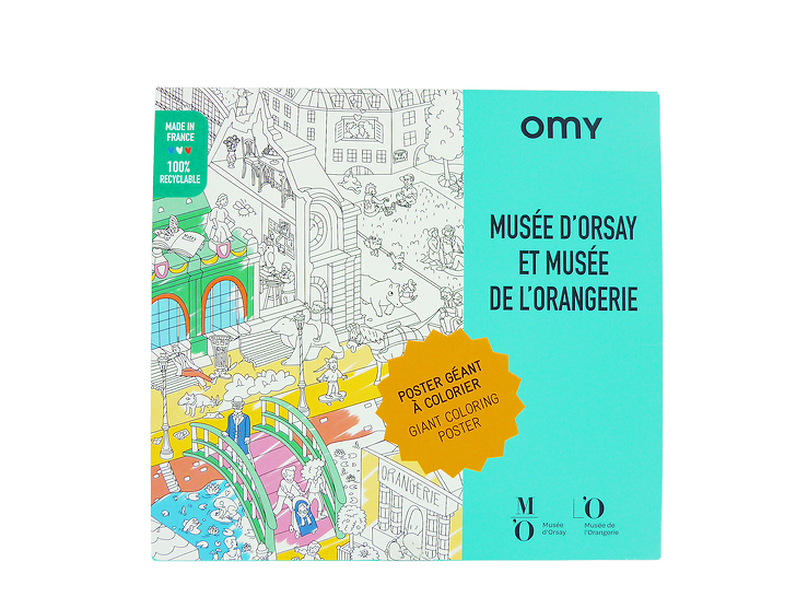 Poster géant à colorier Musées d'Orsay et de l'Orangerie - OMY