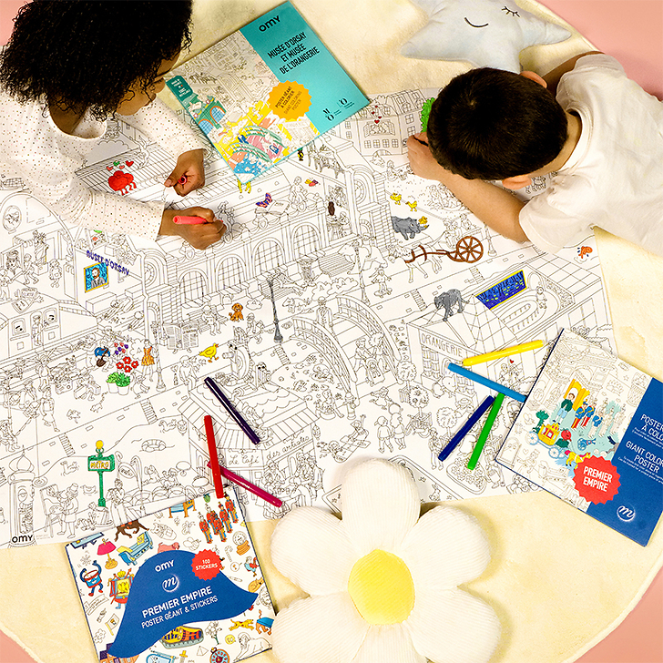 Giant coloring poster Orsay and Orangerie Museums - OMY