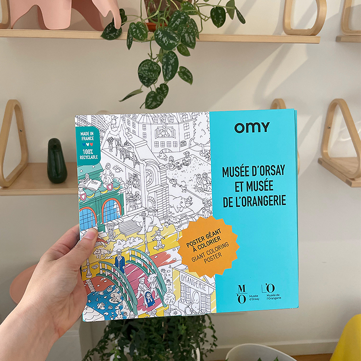 Giant coloring poster Orsay and Orangerie Museums - OMY