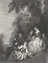 Gallant conversation in a park - Jean-Baptiste-Joseph Pater