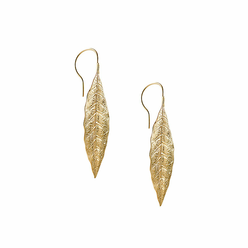 Boucles d'oreilles Feuille de laurier