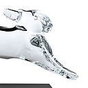 Lapin courant cristal de Baccarat - F. Pompon