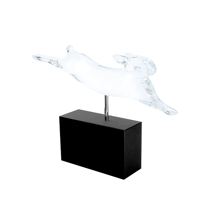Lapin courant cristal de Baccarat - F. Pompon