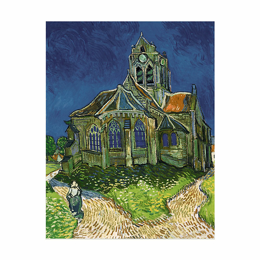 Reproduction Vincent van Gogh - L'Église d'Auvers-sur-Oise, 1890