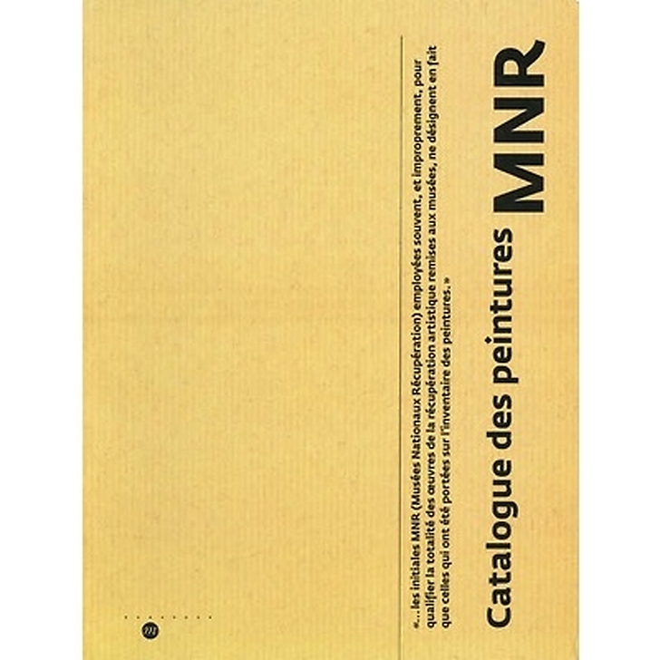 Catalogue des peintures "Mnr"