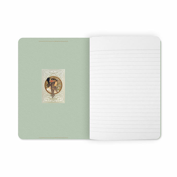 Cahier Alphonse Mucha - Tête byzantine : brune, 1897