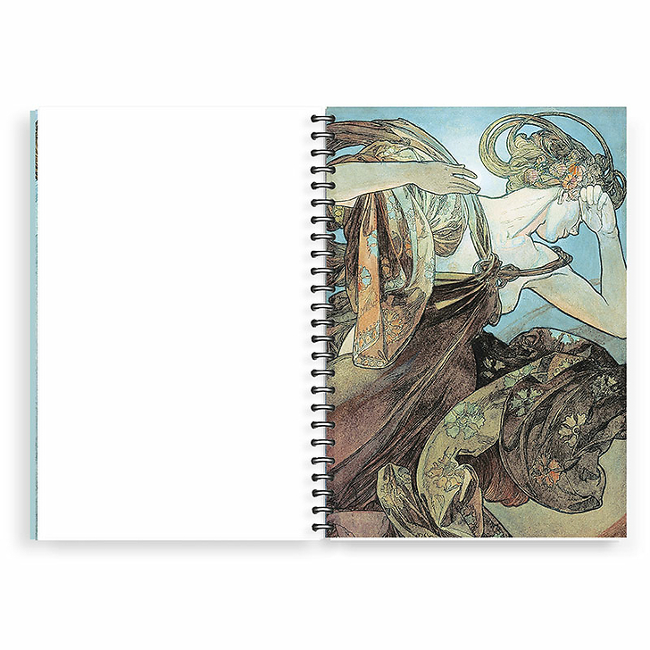 Cahier à spirale Alphonse Mucha - La lune et les étoiles, 1902