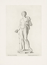 Statue antique de marbre d'un gladiateur haute de 3 pieds 4 pouces au palais des thuilleries